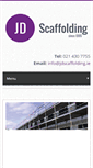 Mobile Screenshot of jdscaffolding.ie