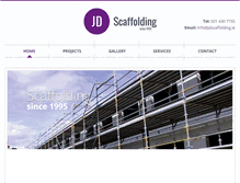 Tablet Screenshot of jdscaffolding.ie